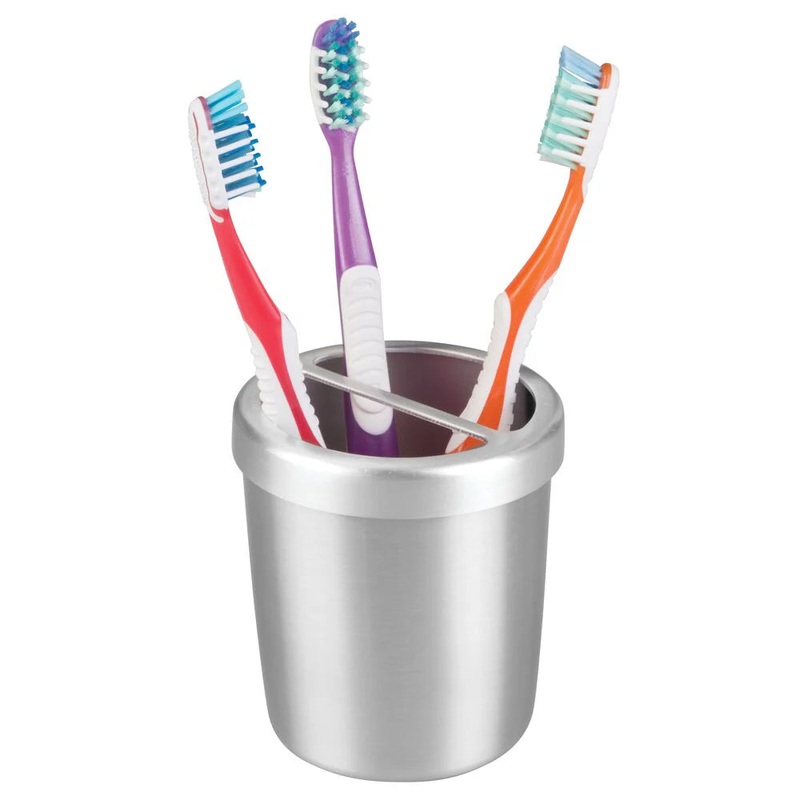 BrushedAluminaToothbrushHolder