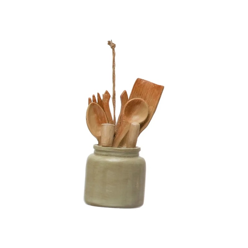 KitchenUtensilCrockHolidayOrnament