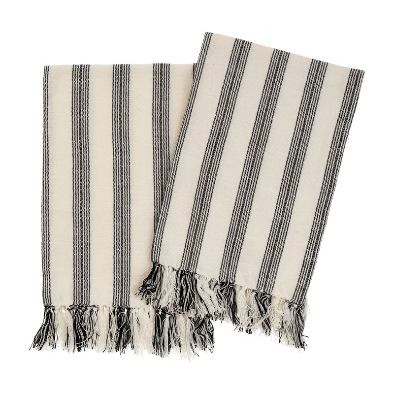 Hammam Hand Towels Set - Black