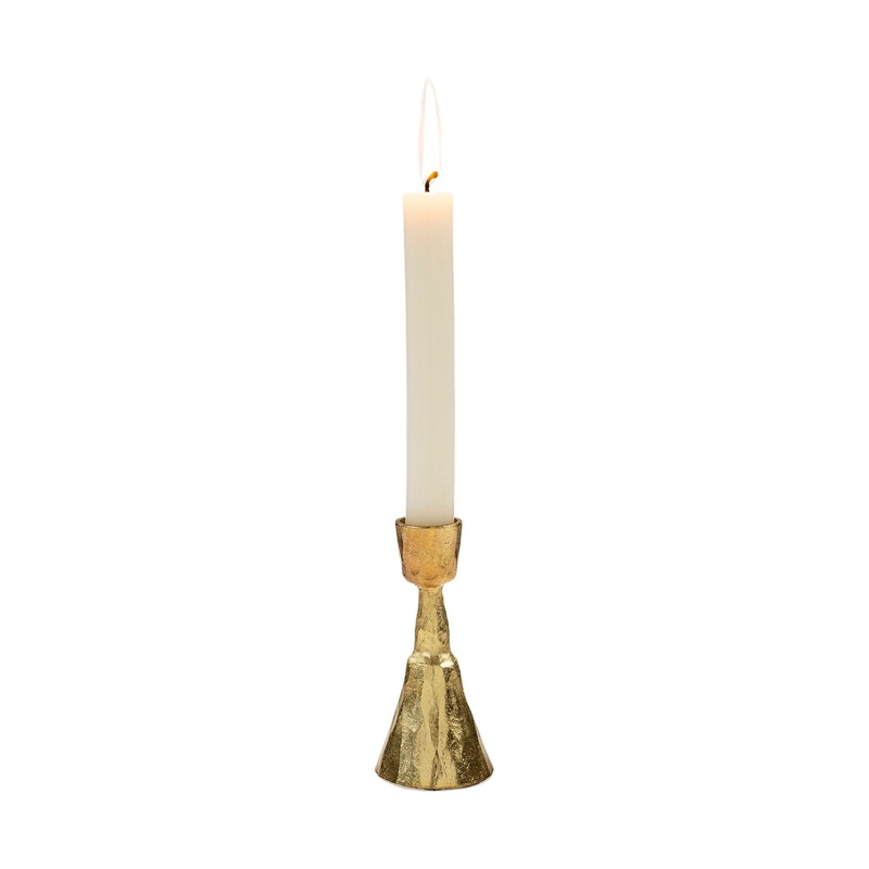 Medium Zora Forged Gold Candlestick