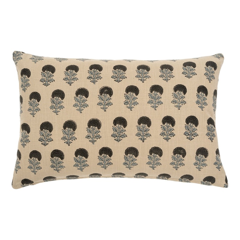 Tara Block Print Lumbar Pillow