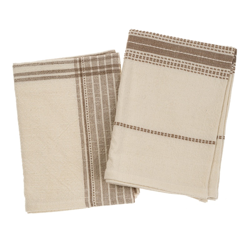 Taupe Portofino Tea Towels Set