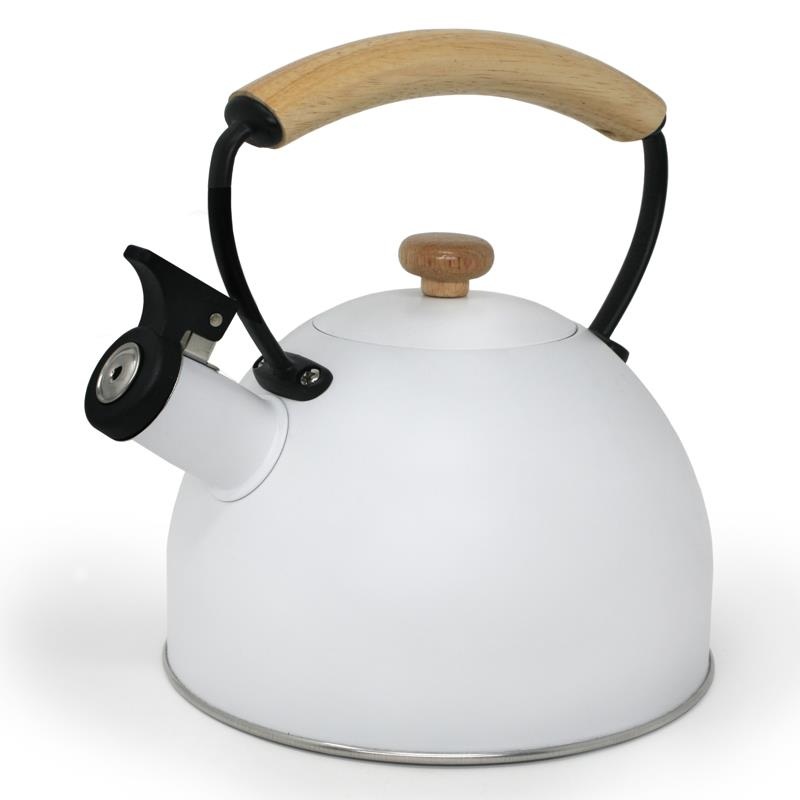 White Whistling Stovetop Kettle