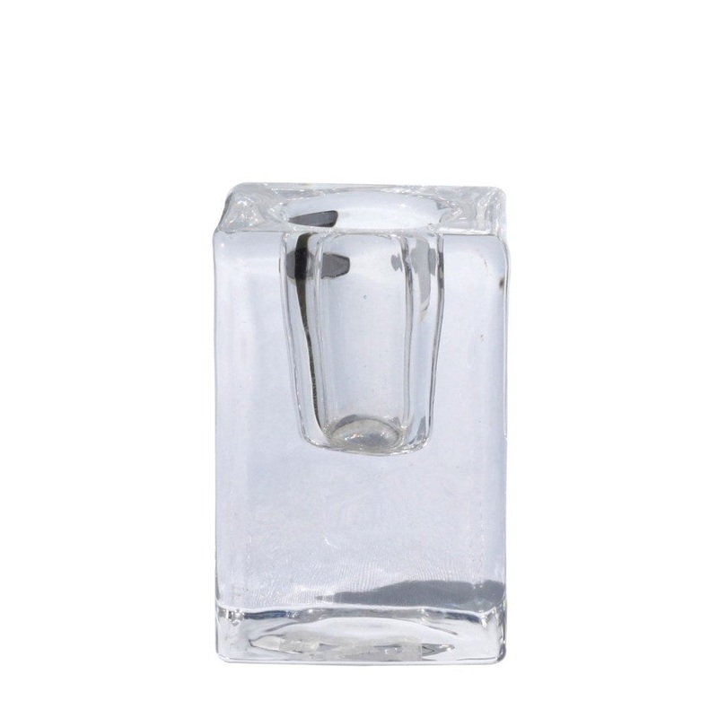 Clear Candle Holder - Small