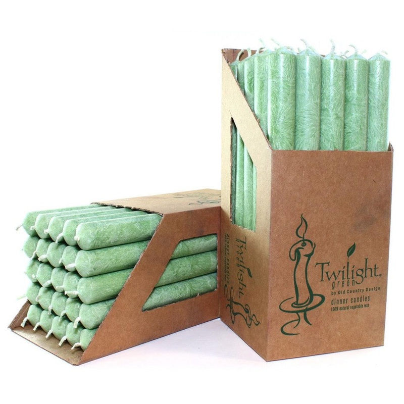 Green Dinner Candle
