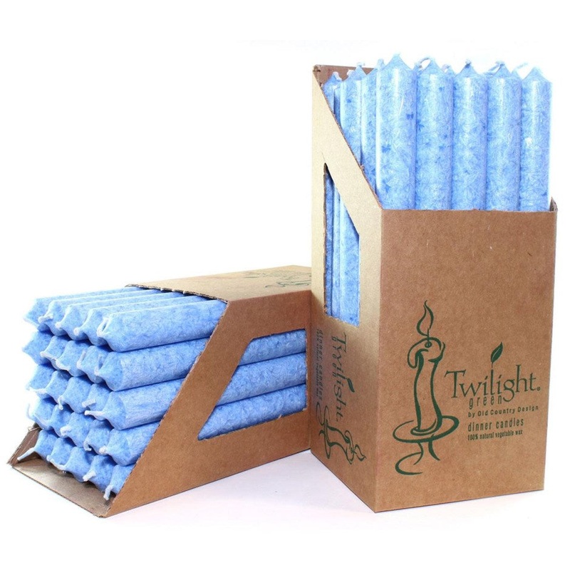 Light Blue Dinner Candle