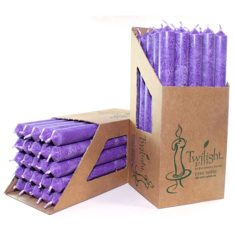 Violet Dinner Candle