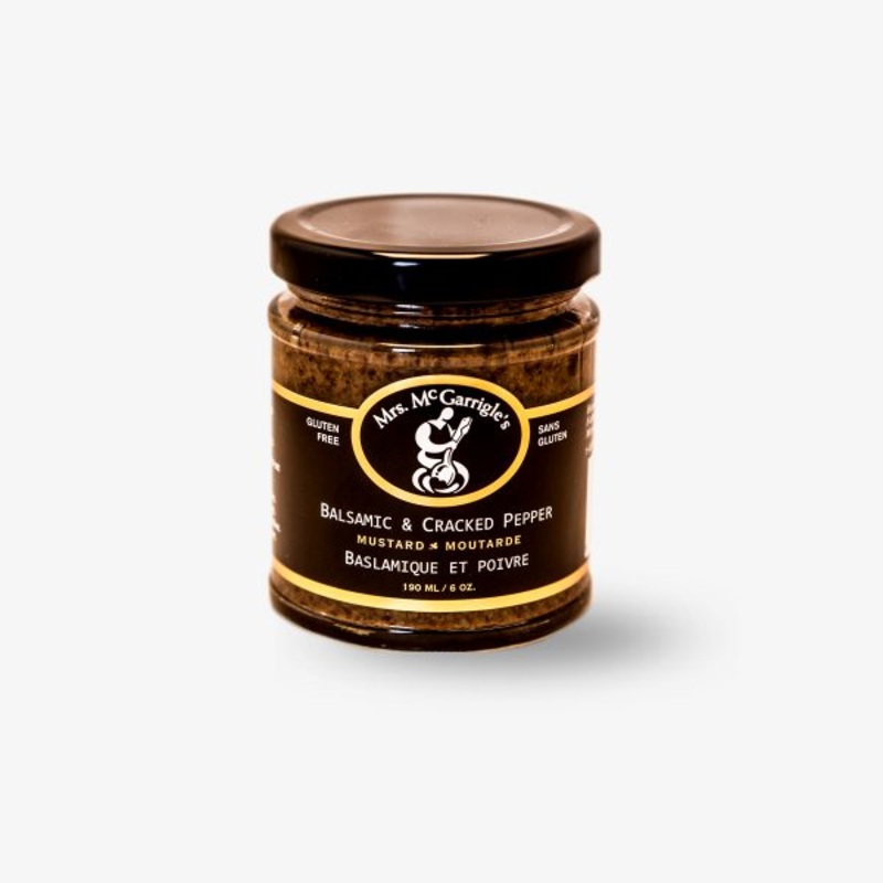 Mrs. McGarrigle's Balsamic & Cracked Pepper Mustard