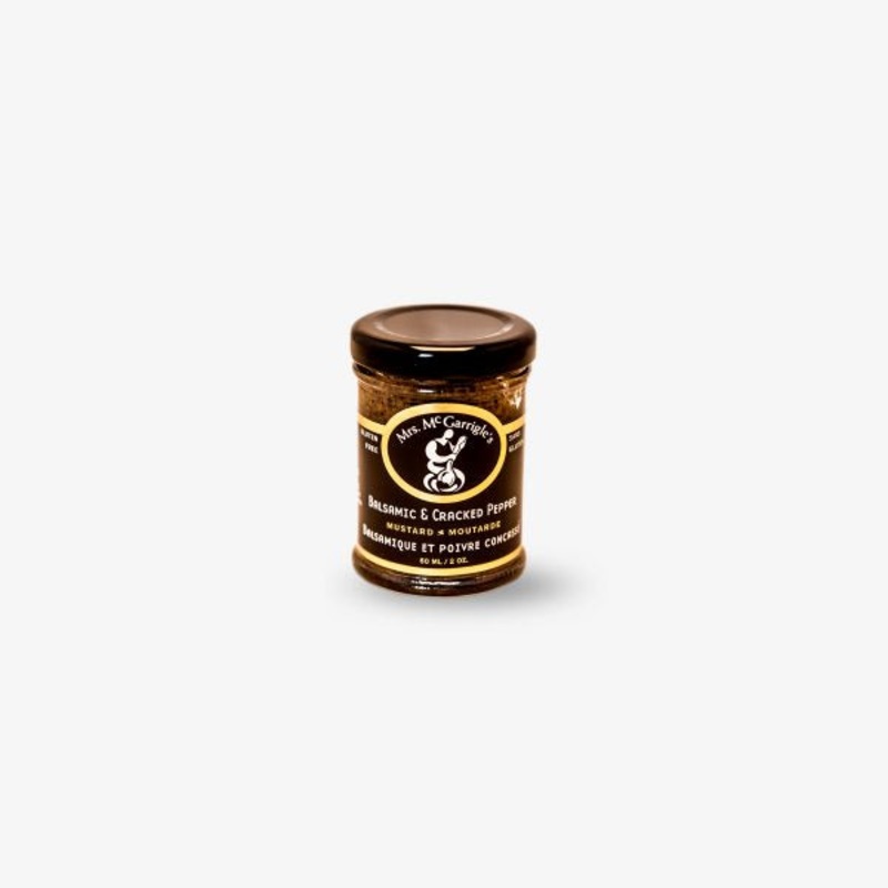 Mrs. McGarrigle's Balsamic & Cracked Pepper Mustard 60ml