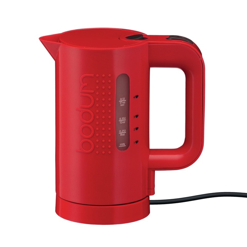 Red Bodum Kettle 0.5L
