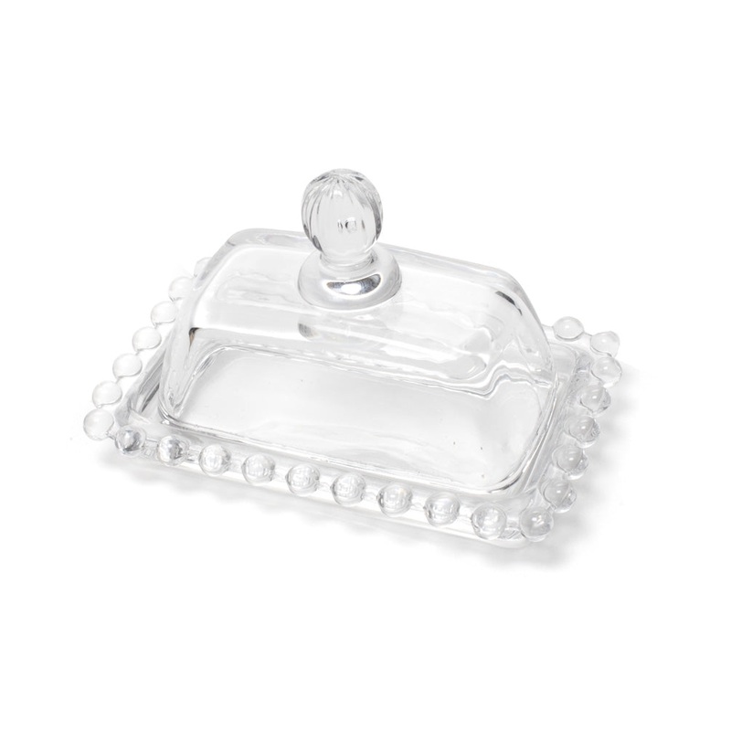 Small Glass Butter Dish