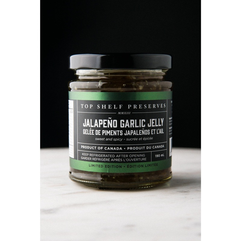 Top Shelf Preserves Jalapeno Garlic Jelly