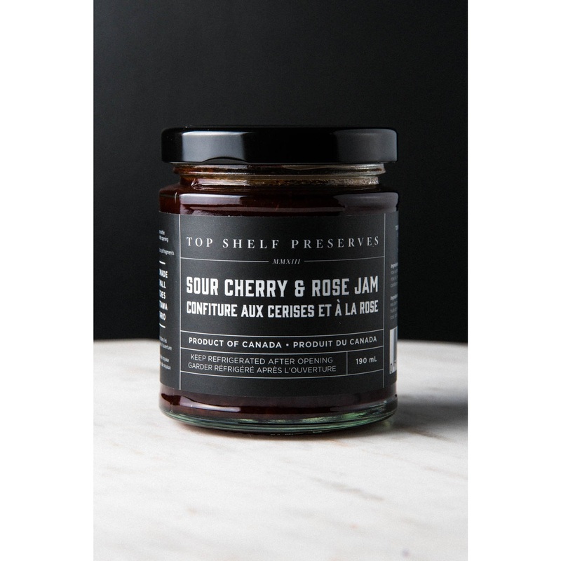 Top Shelf Preserves Sour Cherry & Rose Jam