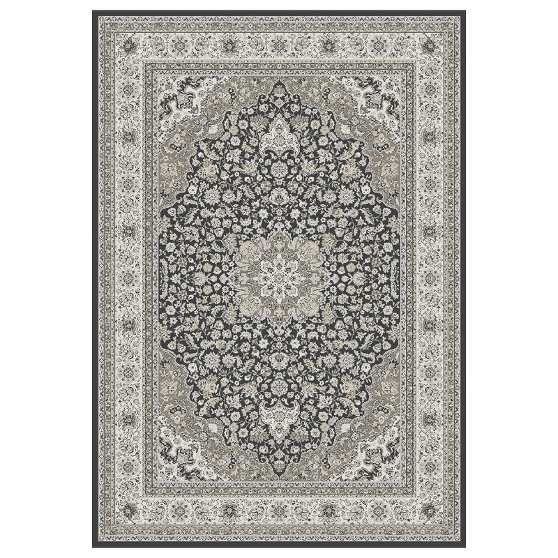 2' x 4' Rug - Kashan Dark Grey