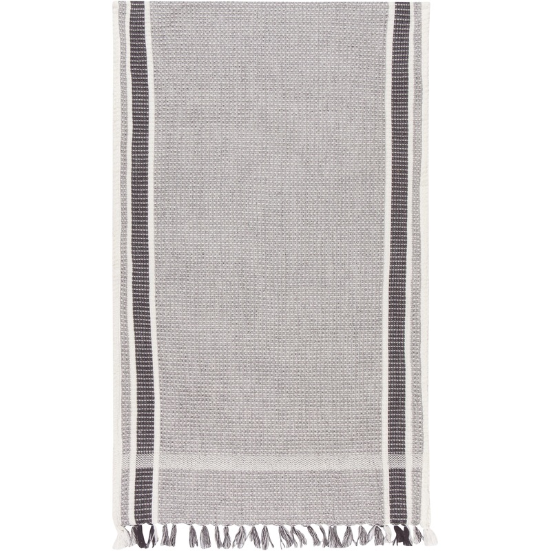 Soft Waffle Tea Towel in Black