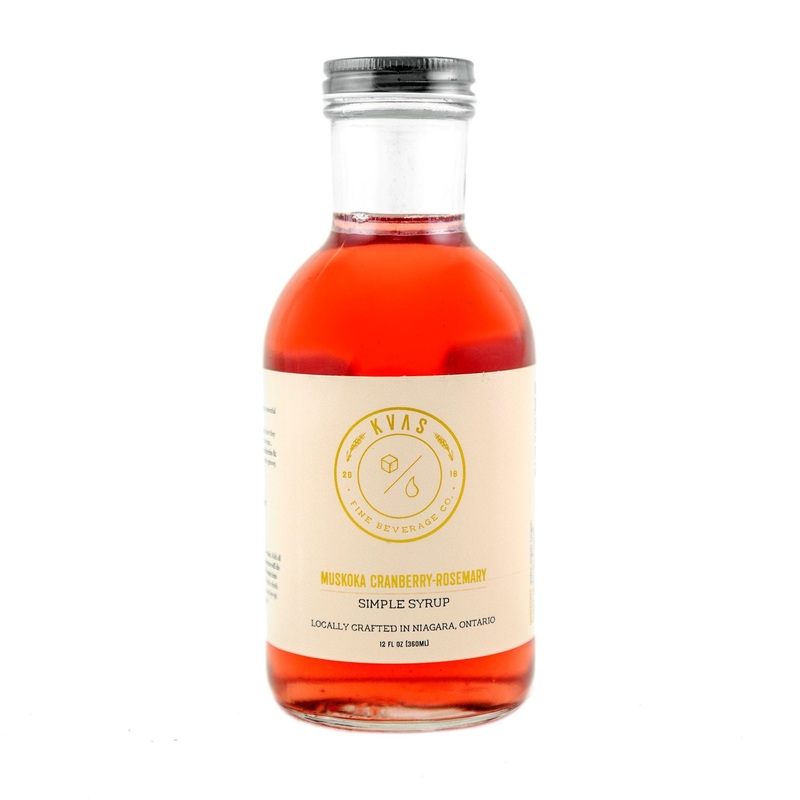 Kvas Muskoka Cranberry Rosemary Syrup