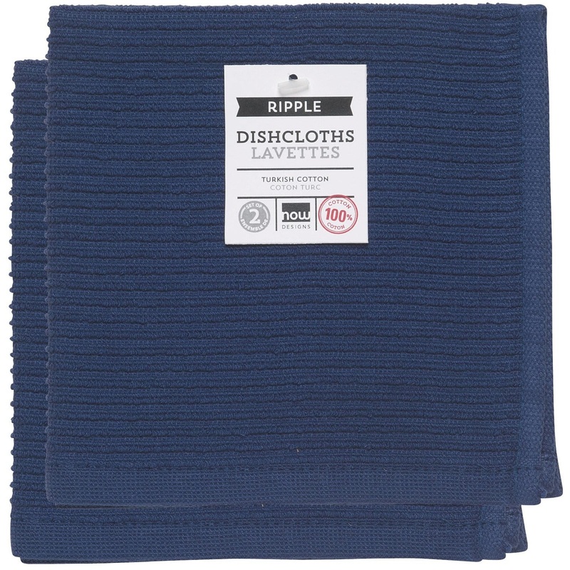 Ripple Dishcloths Set - Indigo