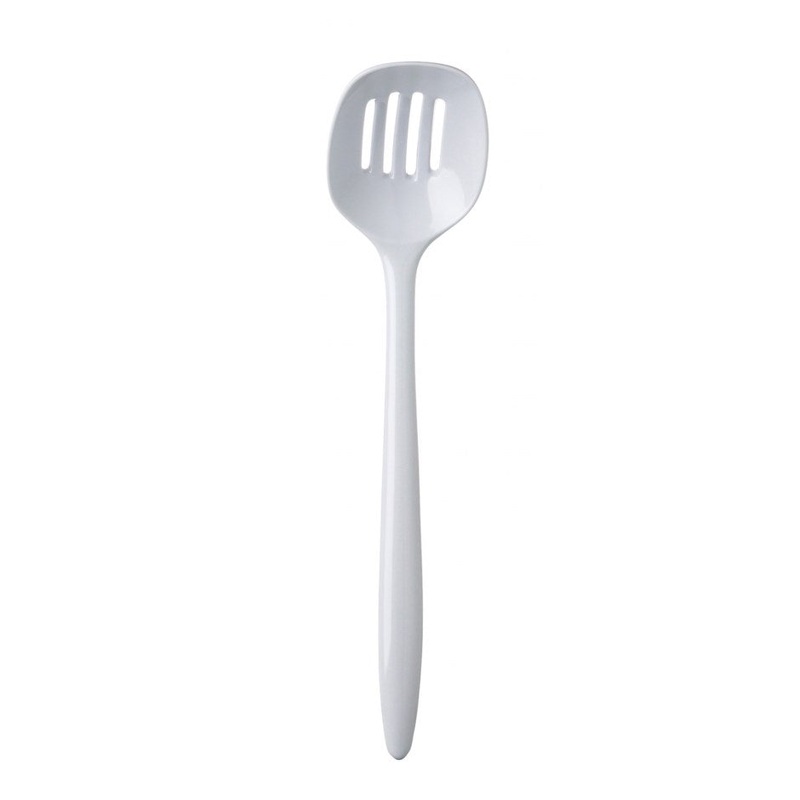 White Rosti Slotted Spoon