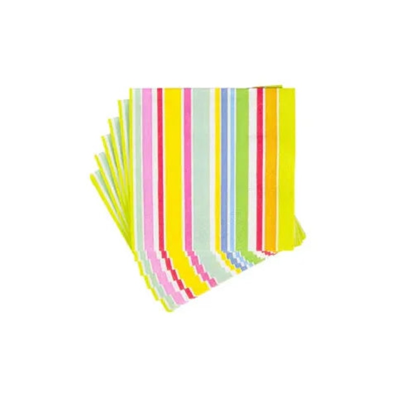 Cabana Stripe Paper Napkins - Cocktail