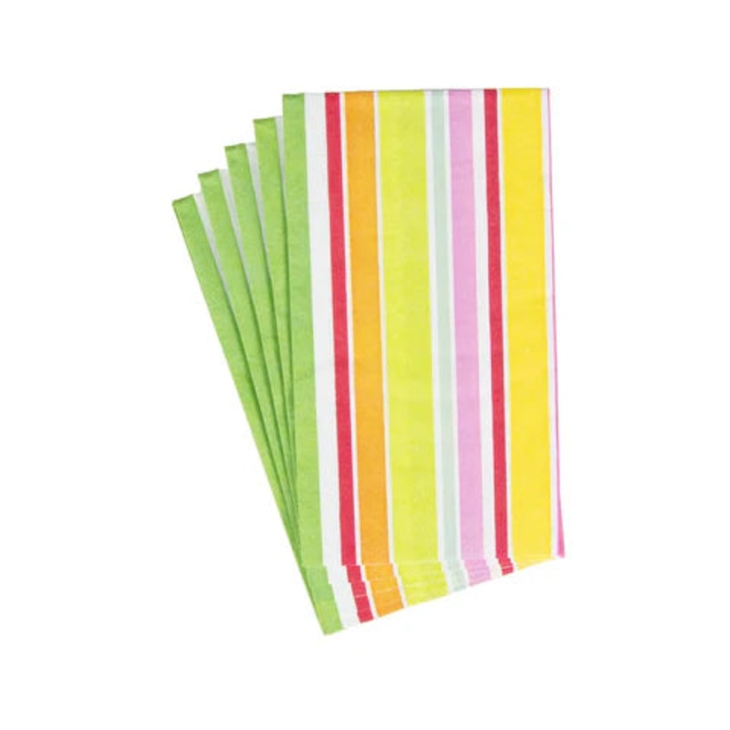Cabana Stripe Paper Napkins - Guest Towel / Dinner
