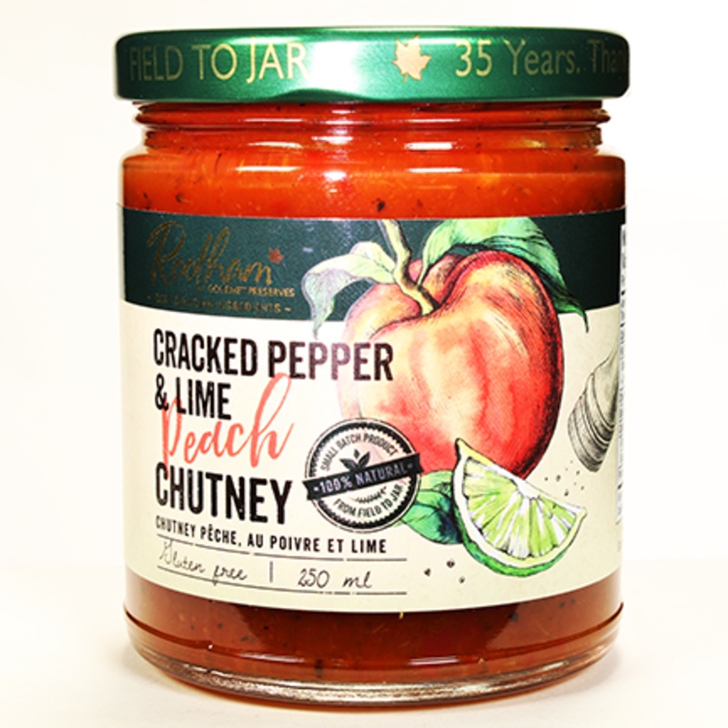 Cracked Pepper & Lime Peach Chutney