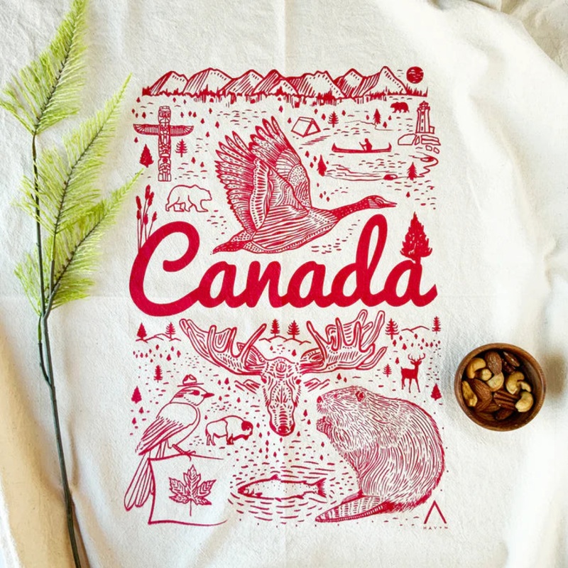 Hayvn Canada Tea Towel