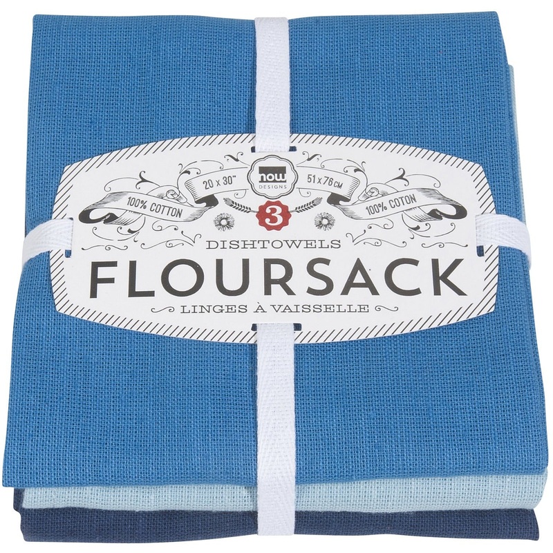 Indigo Floursack Tea Towels Set