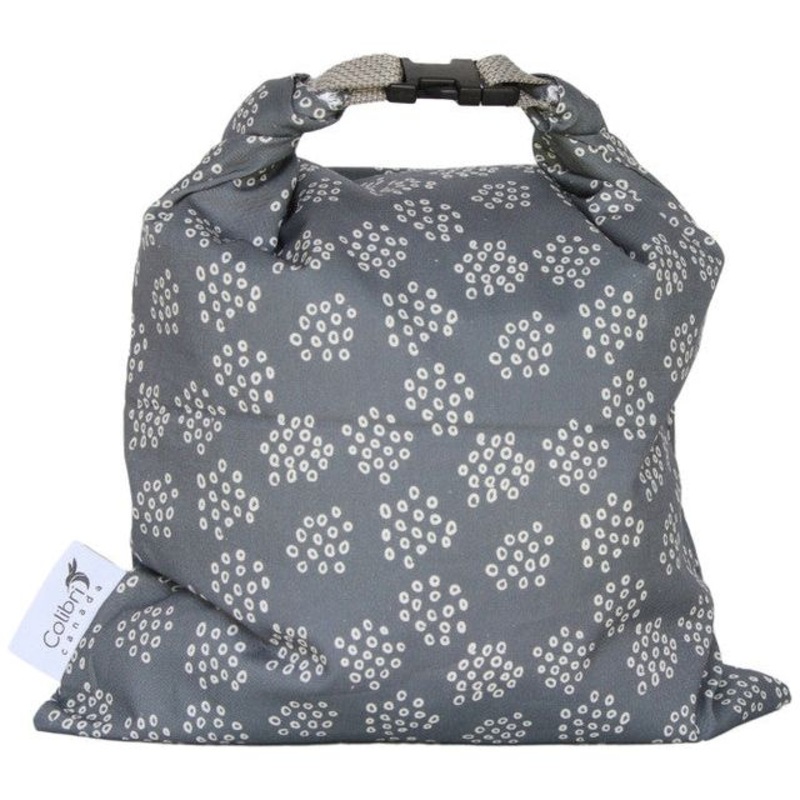 Reusable Bread Bag - Grey Circles