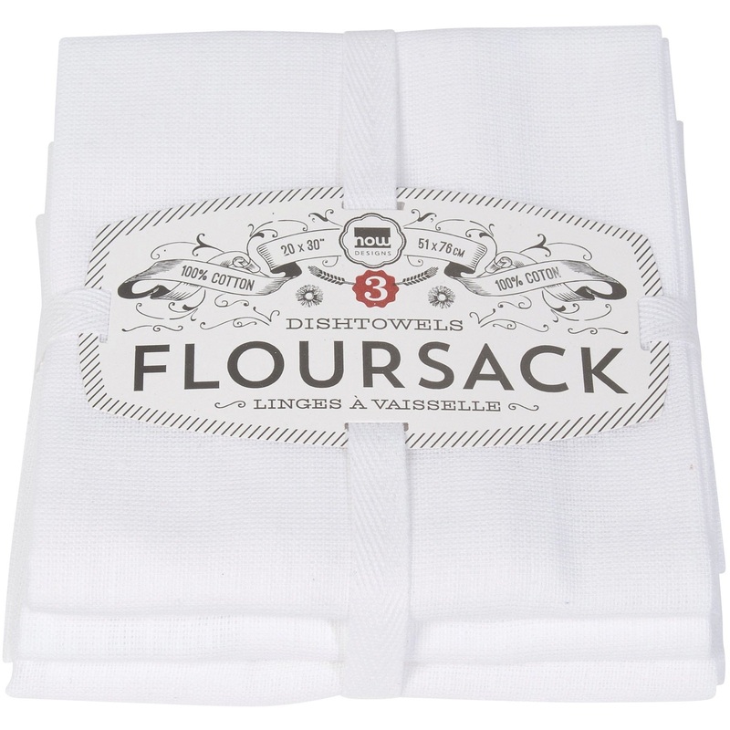 White Floursack Tea Towels Set