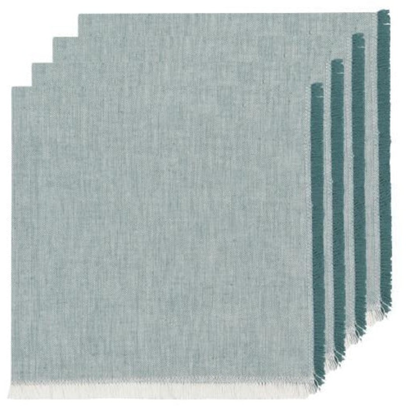 Chambray Napkins in Lagoon