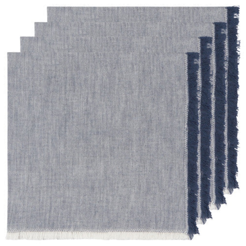 Chambray Napkins in Midnight