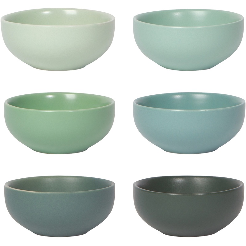 Green Pinch Bowls Set