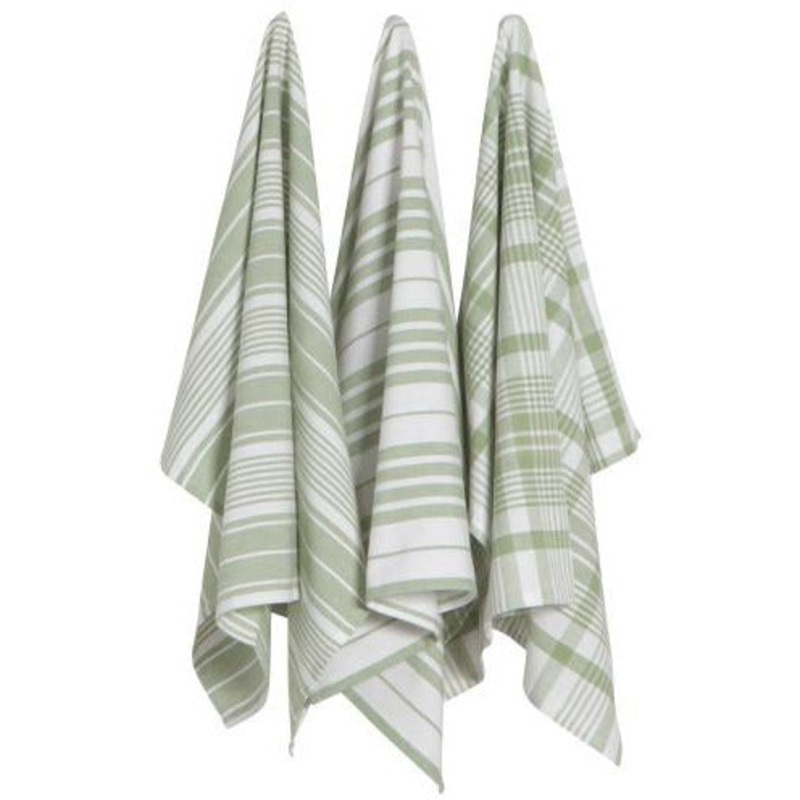 Jumbo Dishtowel set in Sage