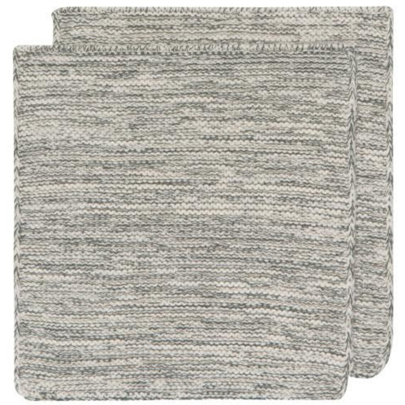 Knit Dishcloth in Jade