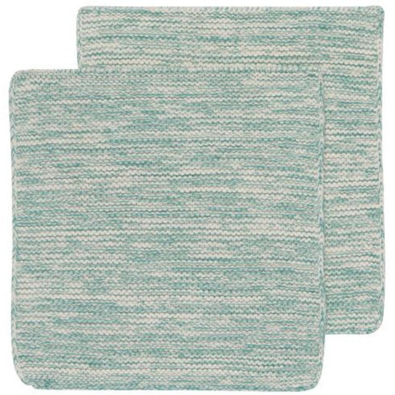 Knit Dishcloth in Lagoon
