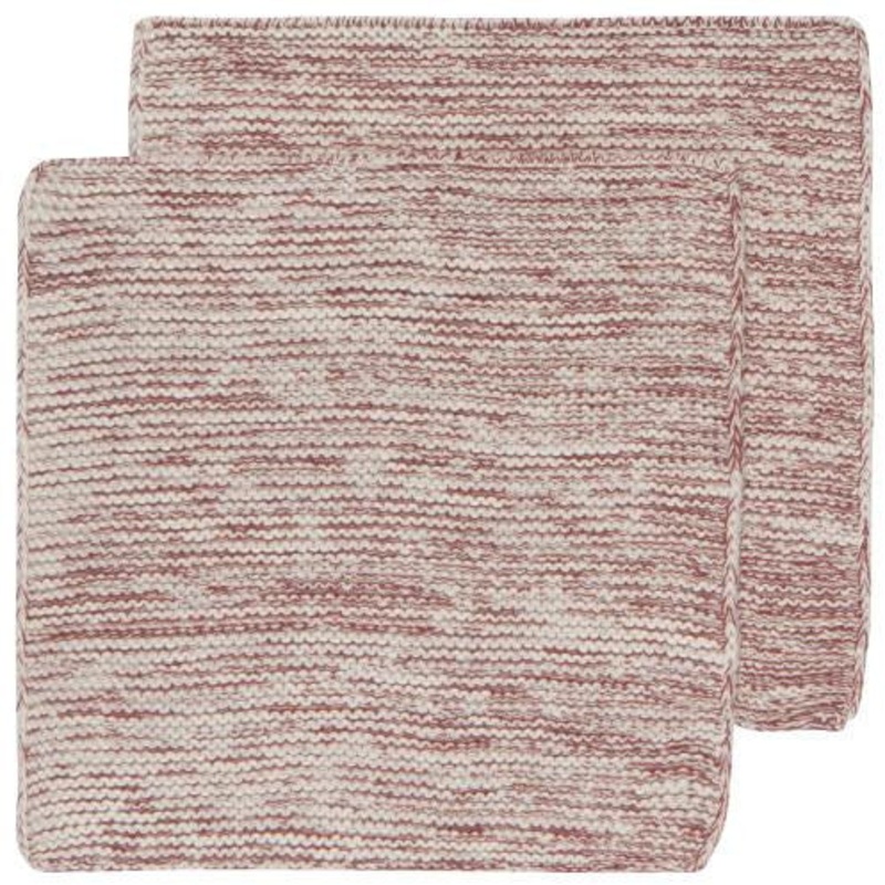 Knit Dishcloth in Wine