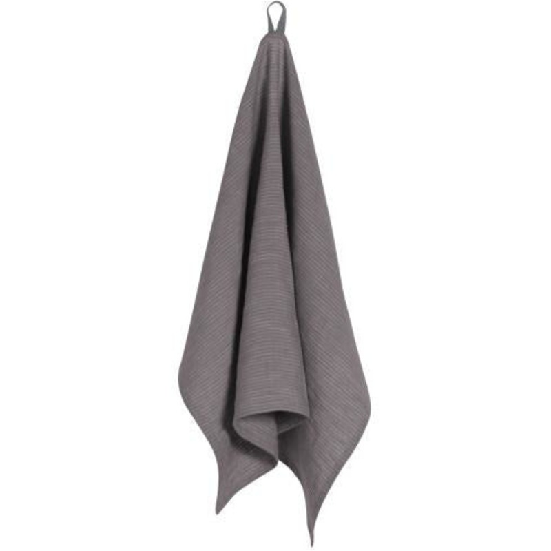 Shadow Grey Linen Tea Towel