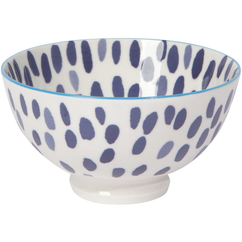 Small Bowl with Blue Spots