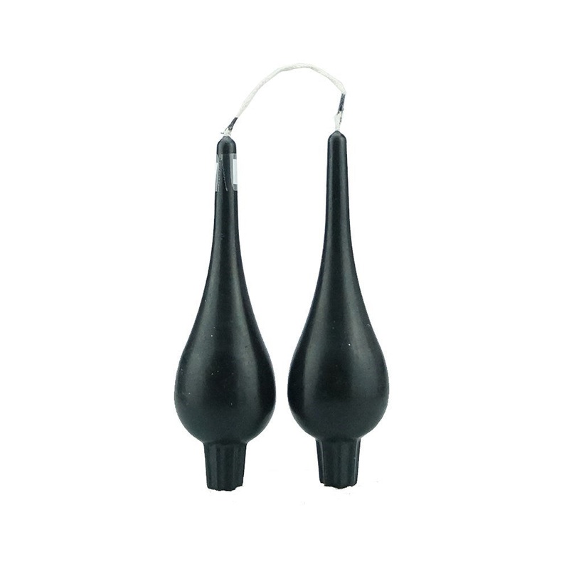 Danish Drop Candles in Black