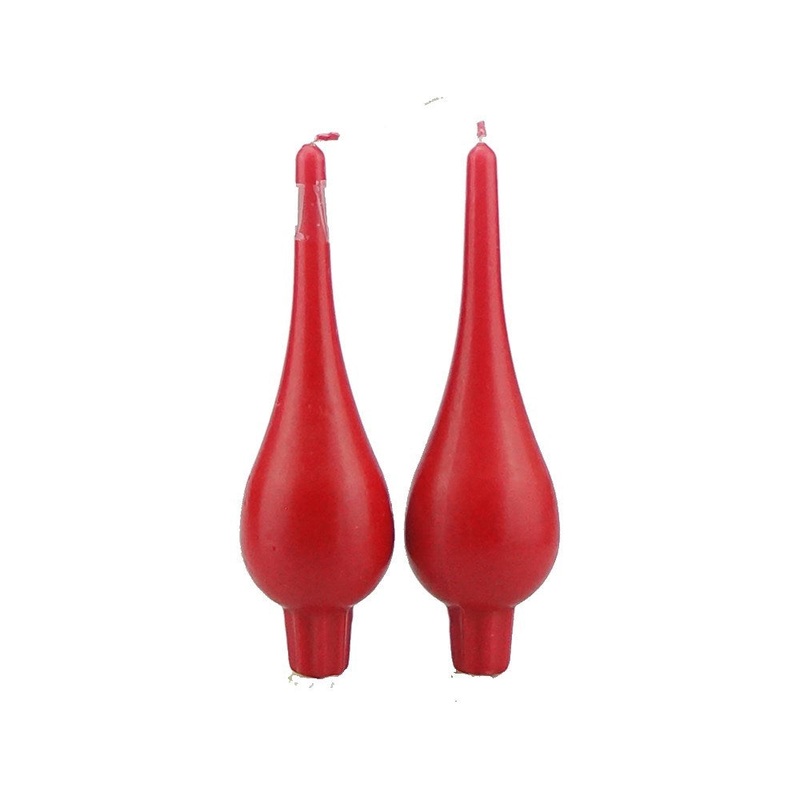 Danish Drop Candles - Red