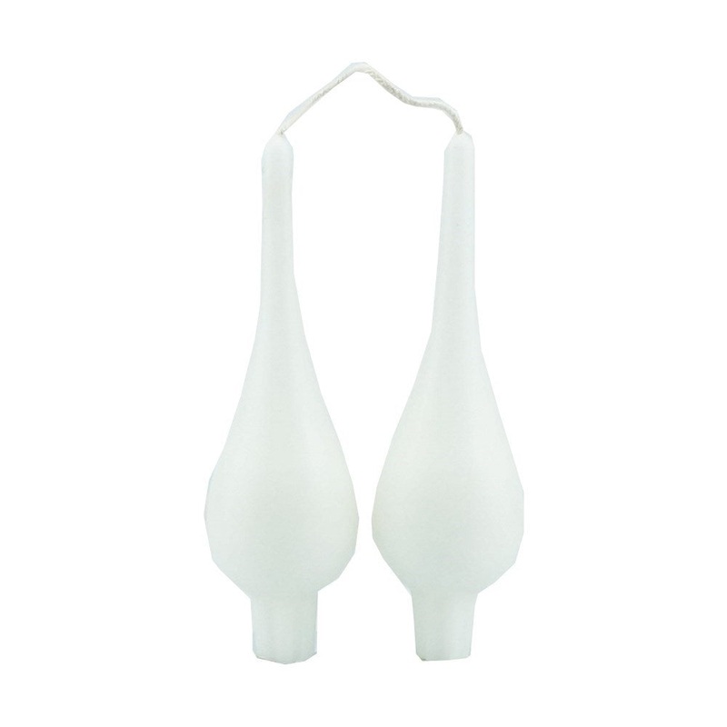 Danish Drop Candles - White
