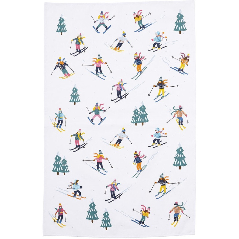 Let's Ski Tea Towel