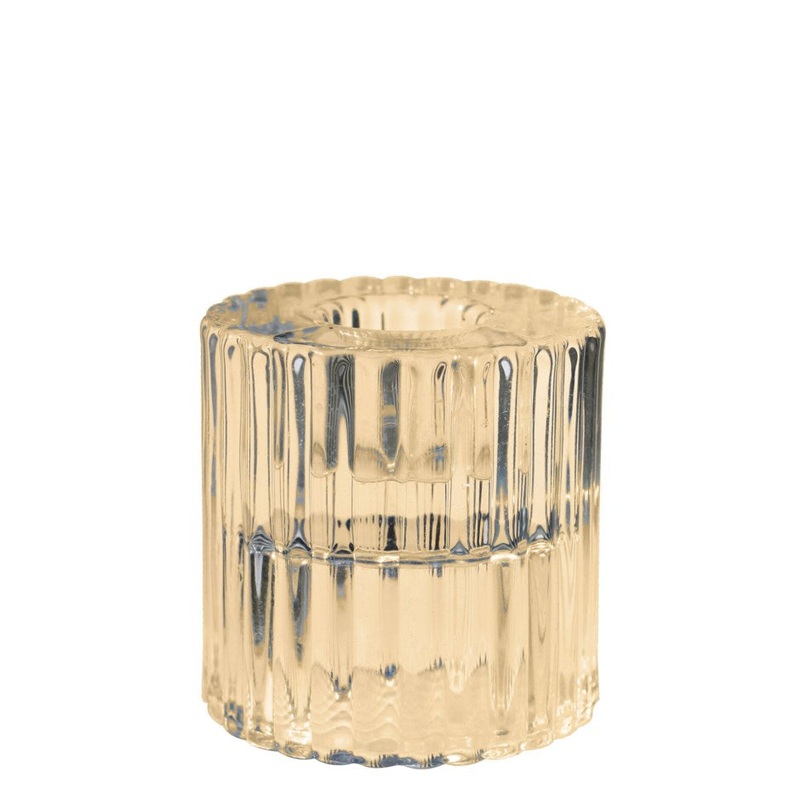 Rillo Bronze Candle Holder - Small
