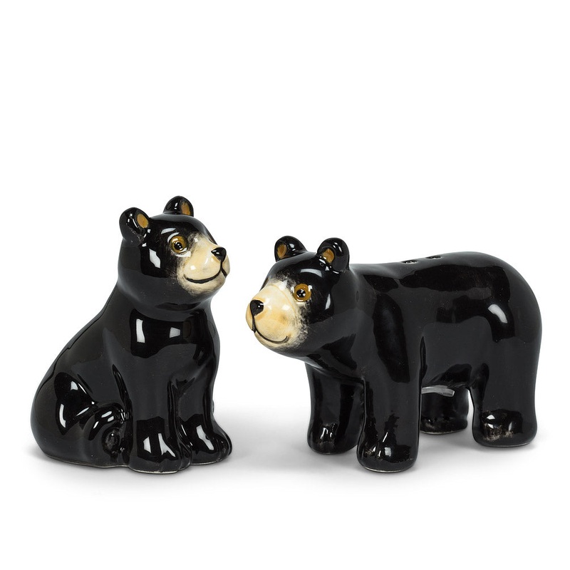 Black Bear Salt & Pepper Set