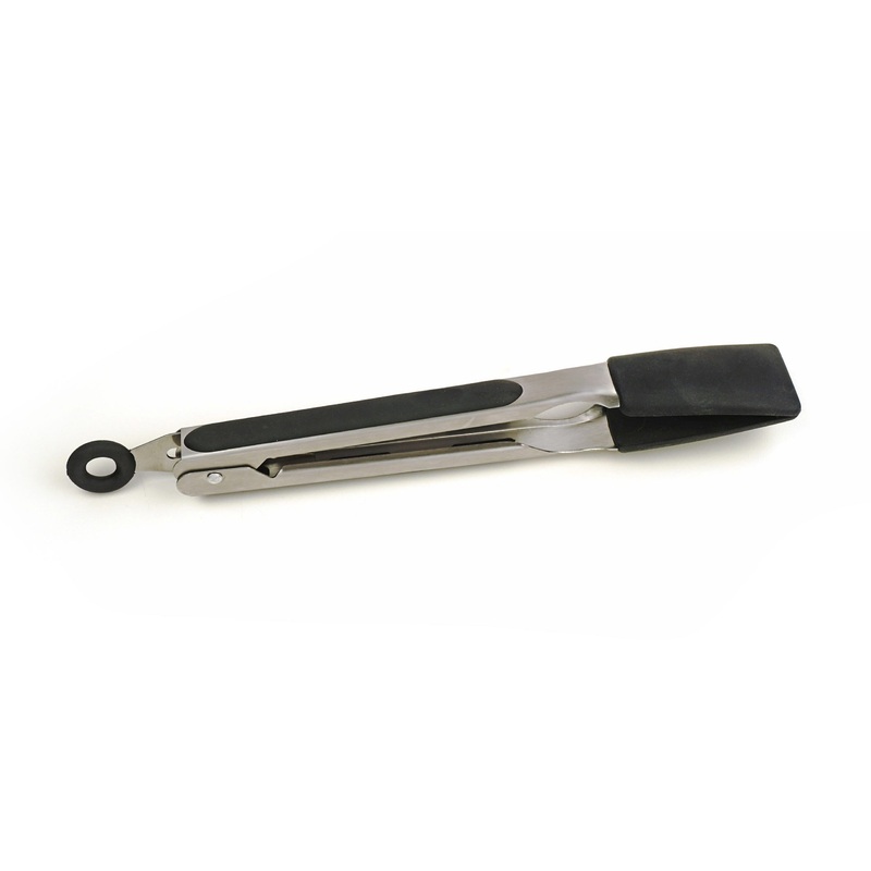 Black Square Silicone Tongs