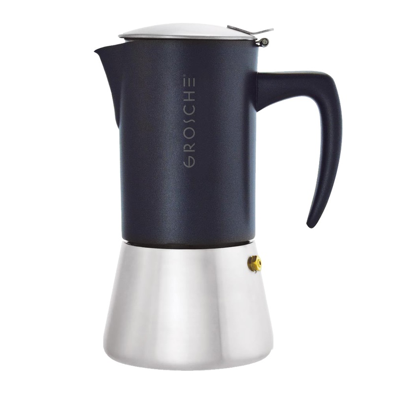 Grosche Black Stainless Steel Milano - 10 Cup