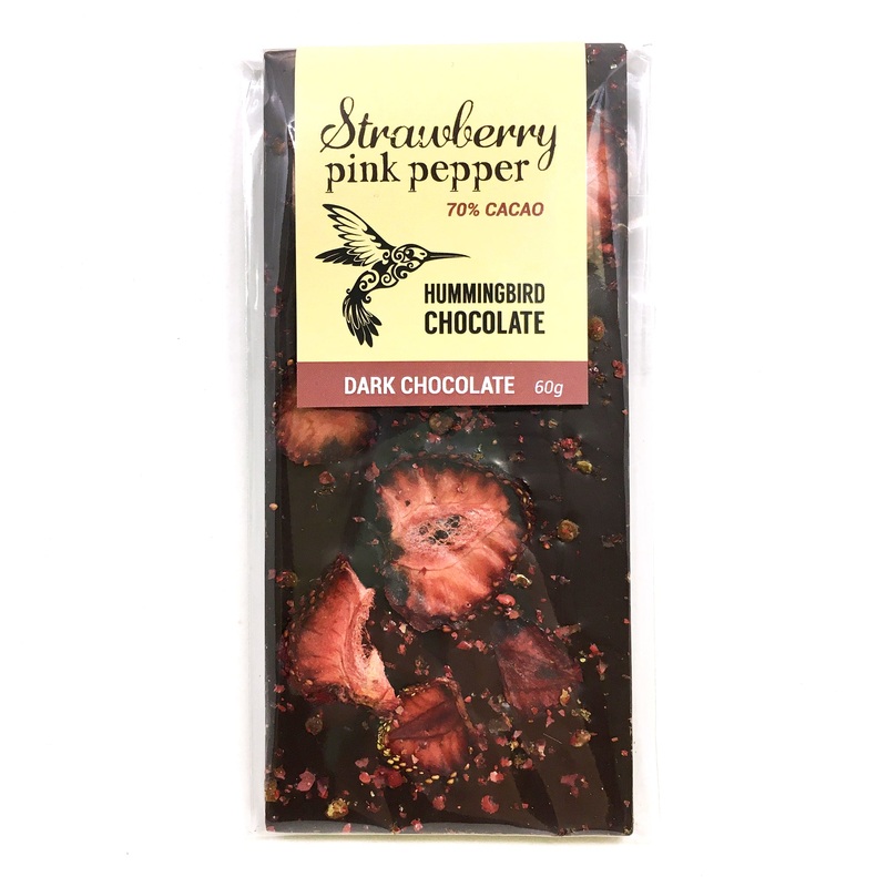 Hummingbird Chocolate - Strawberry Pink Pepper