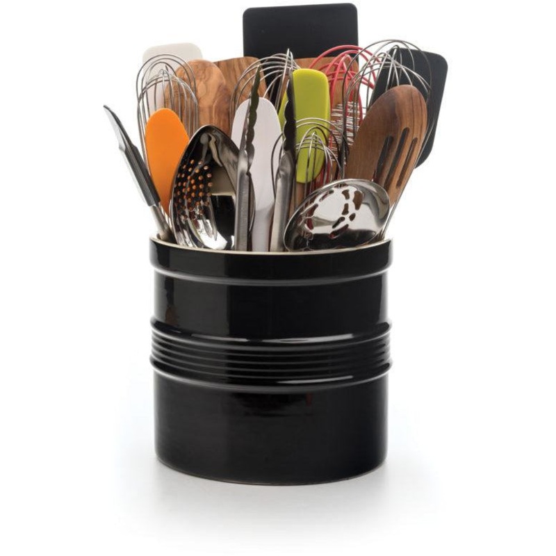 Large Utensil Crock - Black