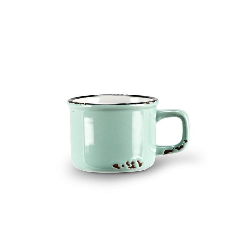 Mint Enamel Look Espresso Cups