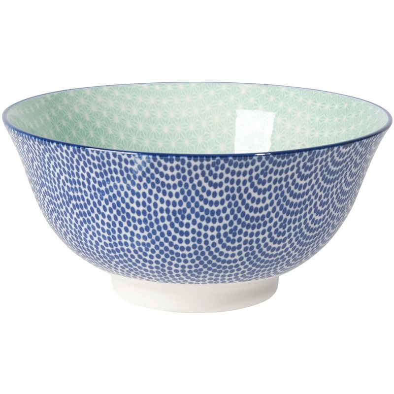 Blue & Aqua Waves Bowl